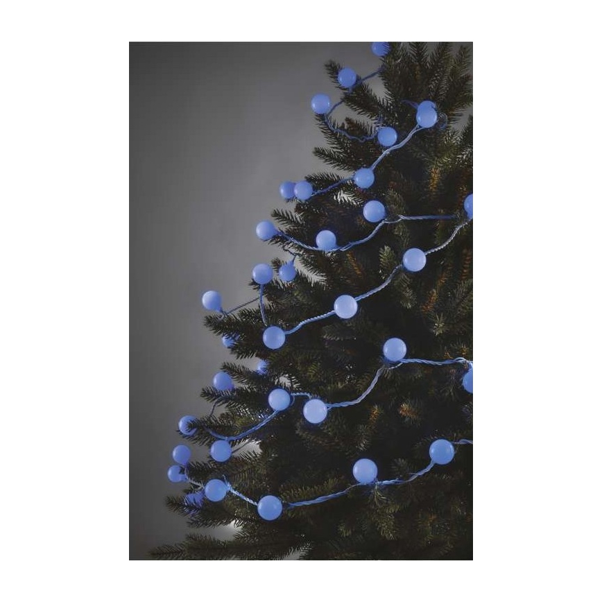 Guirlande LED d'extérieur 40 LED / 9 m, IP44, bleue