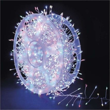 Guirlande LED d'extérieur 960 LED/8 fonctions 9,6 m IP44 multicolore