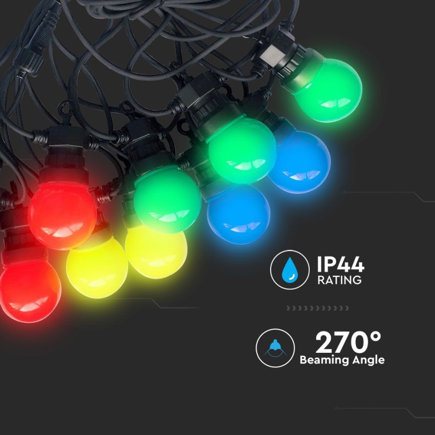 Guirlande LED d'extérieur STRING 10m 20xLED/0,5W/230V IP44