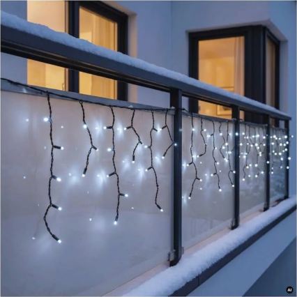 Guirlande LED extérieure 50xLED/3x0,4m IP44 blanc froid