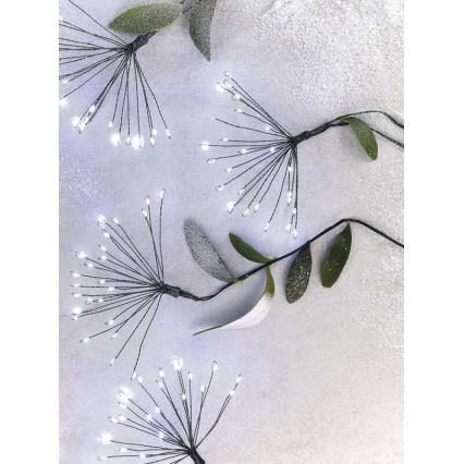 Guirlande lumineuse de Noël 450 LED 8+3 m blanc froid