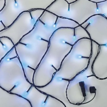 Guirlande lumineuse de Noël d'extérieur 100 LED / 10 m IP44 bleue