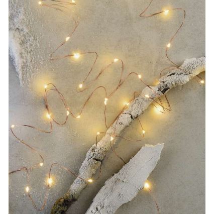 Guirlande lumineuse de Noël d'extérieur 40xLED/9m IP44 blanc chaud
