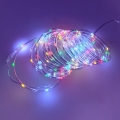 Guirlande lumineuse de Noël extérieure 100xLED/3xAA 5,45 m IP44 multicolore