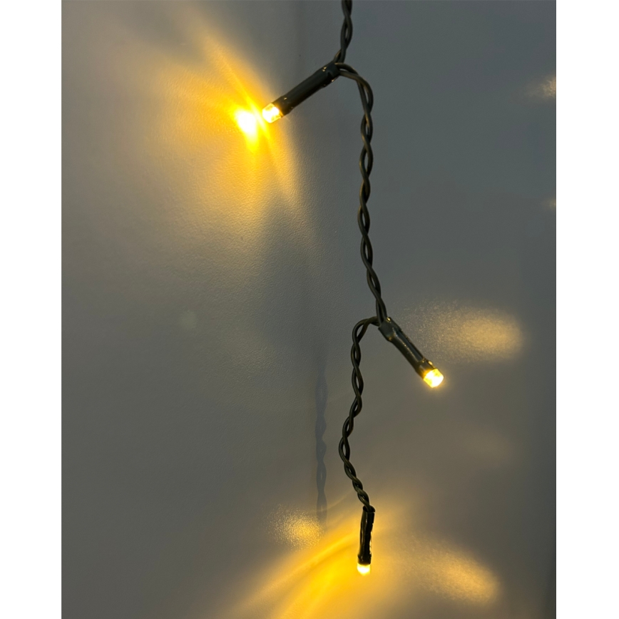 Guirlande lumineuse de Noël extérieure 200 LED/230 V 7,6 m IP44 noire