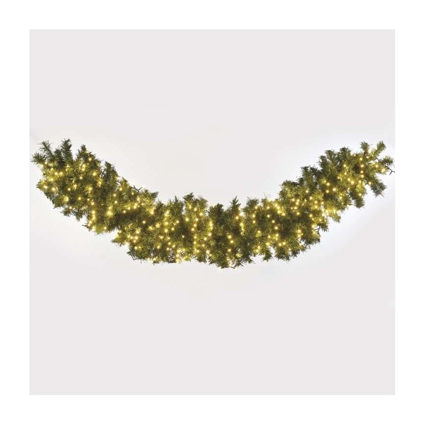 Guirlande lumineuse de Noël extérieure 600 LED, 17 m, IP44, blanc chaud
