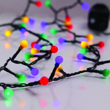 Guirlande lumineuse de Noël extérieure LINE — 500 LED, 17,9 m, IP44, multicolore