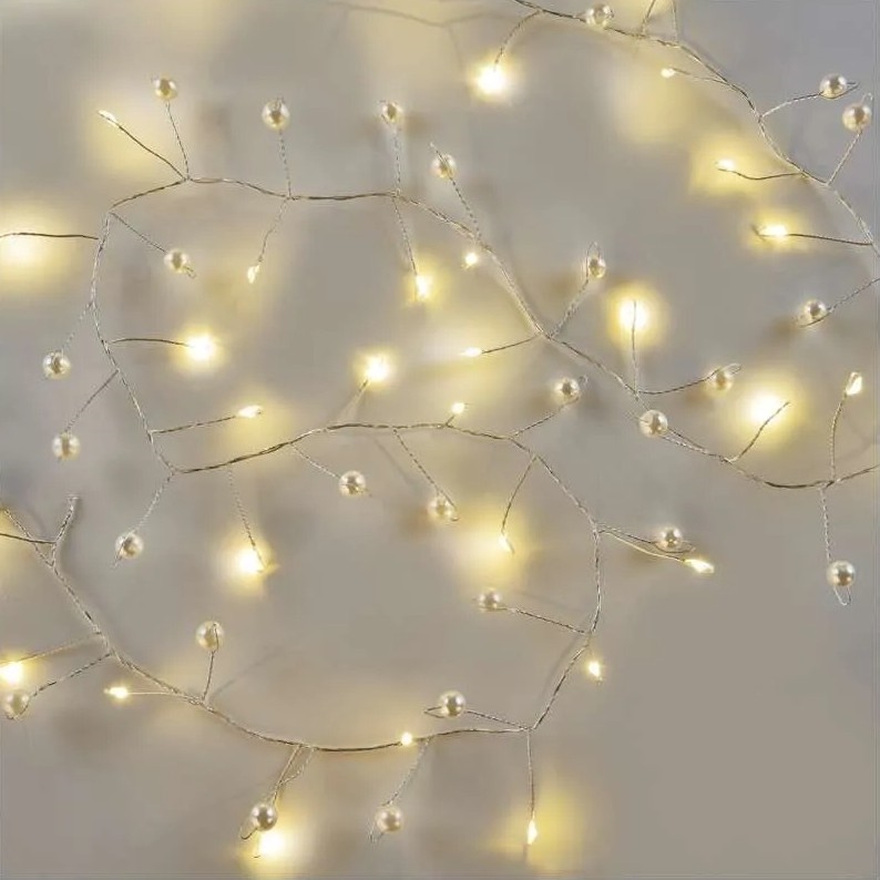 Cordon Lumineux Avec 480 LED Blanc Chaud 20 M Pvc - Guirlande Et