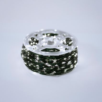 Guirlande lumineuse de Noël LED extérieure 1500 LED / 230 V, 8 fonctions, 153 m, IP44, blanc froid, avec télécommande