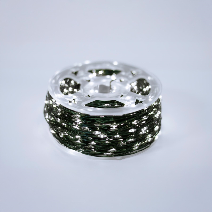 Guirlande lumineuse de Noël LED extérieure 1500 LED / 230 V, 8 fonctions, 153 m, IP44, blanc froid, avec télécommande