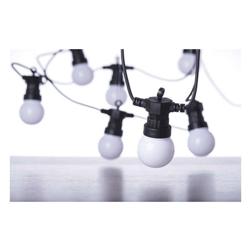 Guirlande lumineuse décorative d'extérieur 10xLED/10m IP44 blanche