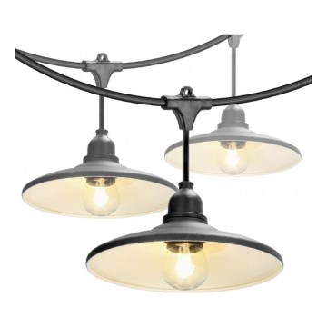 Guirlande lumineuse décorative d'extérieur CRETE 20xE27/230V 25m IP44