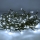 Guirlande lumineuse d'extérieur 200 LED — 8 fonctions, 15 m, IP44, blanc froid