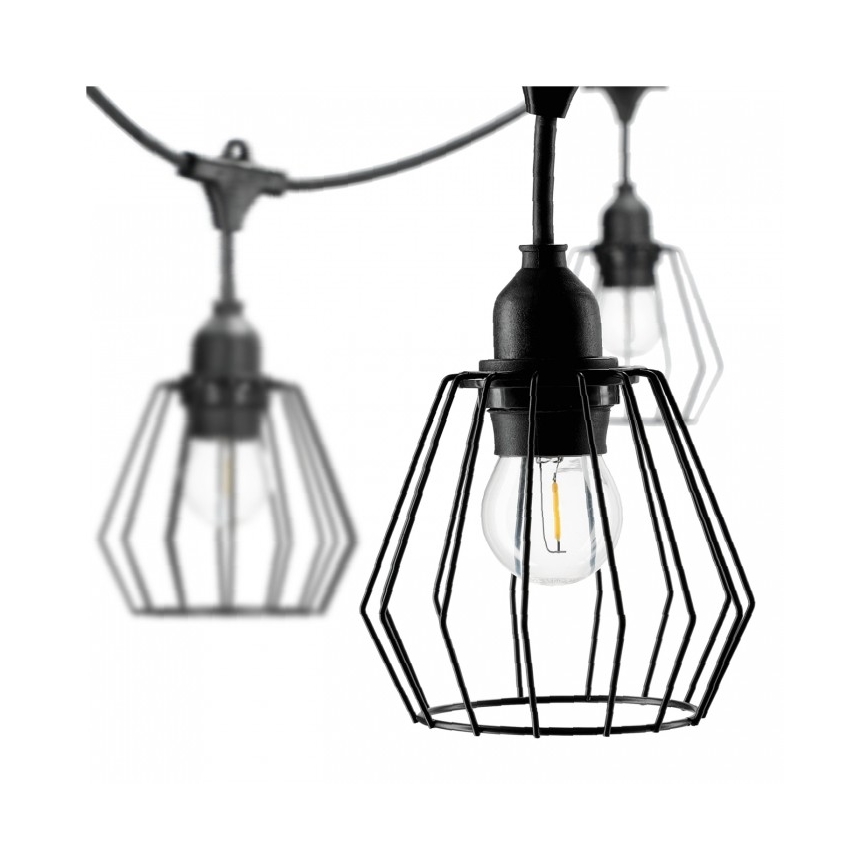 Guirlande lumineuse d'extérieur CRETE 20xE27/230V 25m IP44