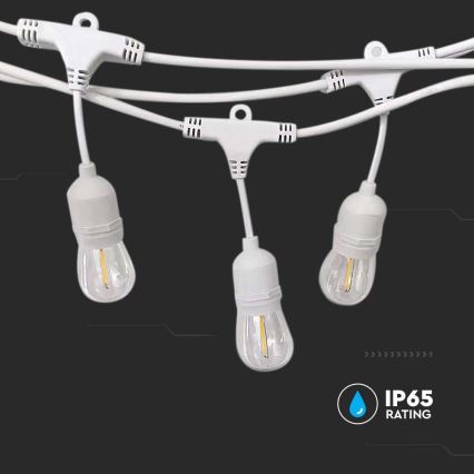 Guirlande lumineuse d'extérieur STRING, 15 douilles E27, max. 40 W, 230 V, 15 m, IP65