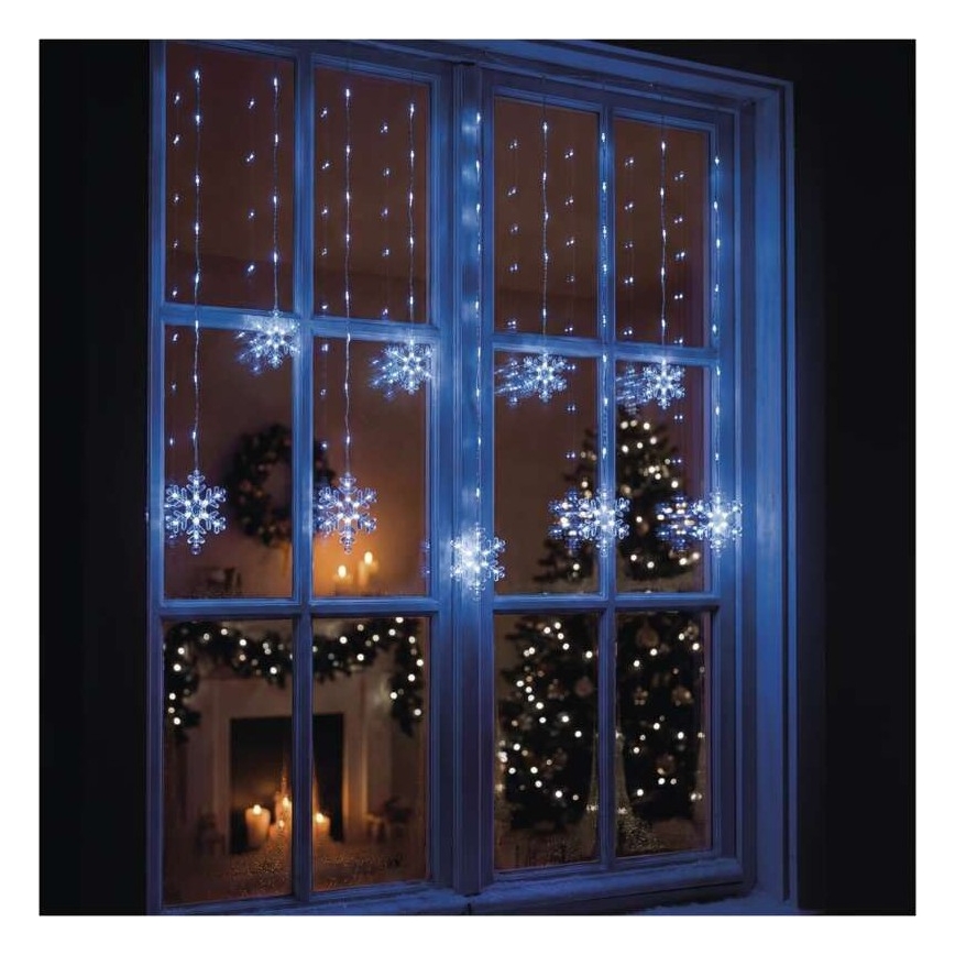 Guirlande lumineuse LED d'extérieur 131 LED / 1,6 m IP44, blanc froid