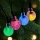 Guirlande lumineuse LED d'extérieur 20 LED / 2×AA, 2,2 m, IP44, multicolore