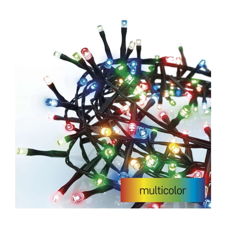 Guirlande lumineuse LED d'extérieur 600 LED / 17 m, IP44, multicolore