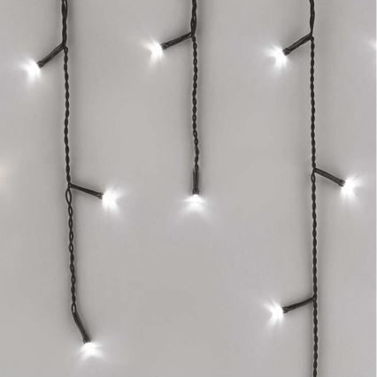 Guirlande lumineuse LED d'extérieur 600 LED, 8 modes, 15 m, IP44, blanc froid