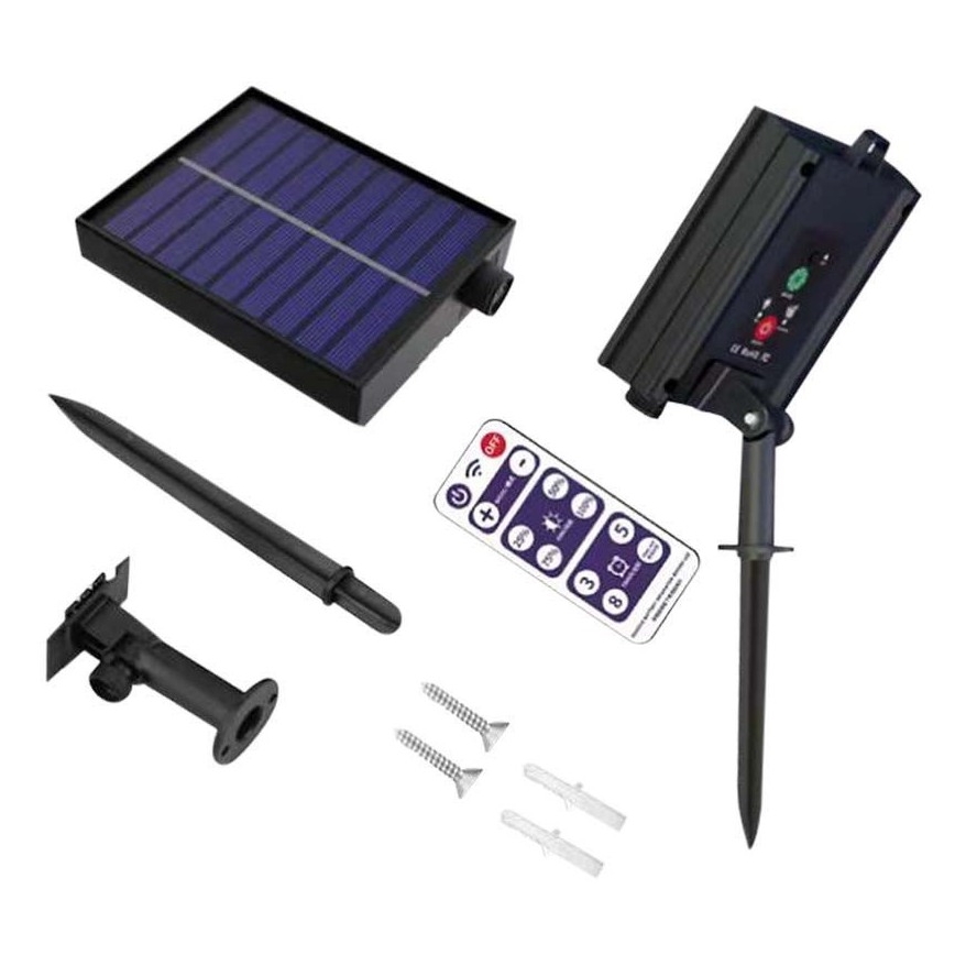Guirlande solaire 10xLED/0,5/4,5V 12 m 3000K IP44 + Télécommande