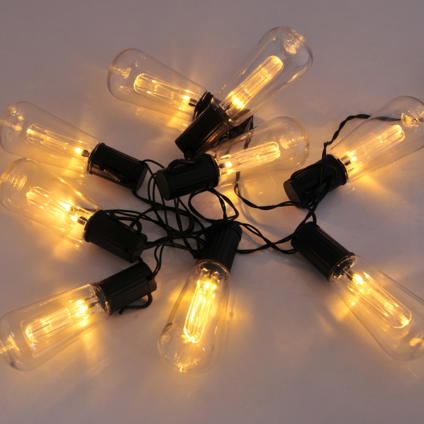 Guirlande solaire EDISON 10xLED/1,2V 300 mAh 3,8 m IP44