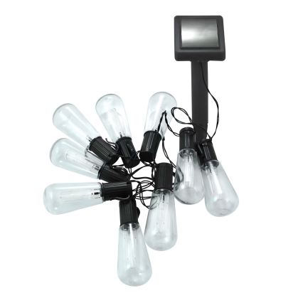 Guirlande solaire EDISON 10xLED/1,2V 300 mAh 3,8 m IP44