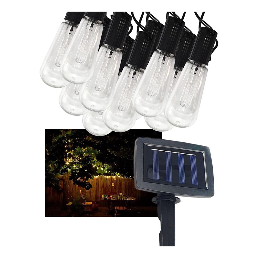 Guirlande solaire extérieur 10xLED/1,2V 300 mAh 2,2 m IP44