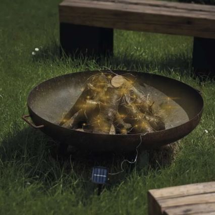 Guirlande solaire LED LED/2,4W/1,2V 1xAA 15 m IP44 3000K 600 mAh