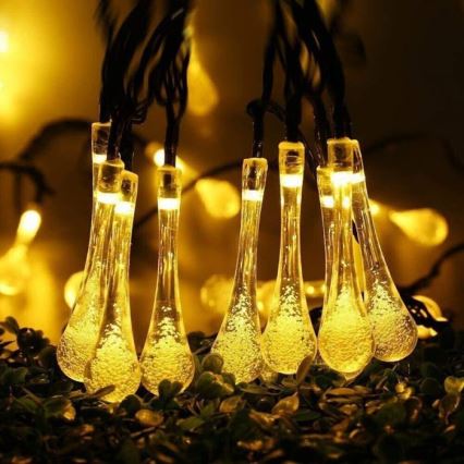 Guirlande solaire LED avec capteur crépusculaire 20xLED/0,72W/1,2V 600 mAh 4,7m IP44