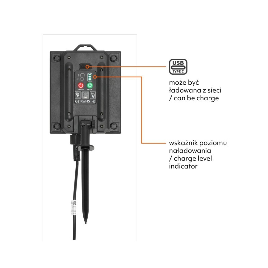 Guirlande solaire décorative LED à intensité réglable STARLIGHT NEO 20xE27/3,7V 2700K IP54 1200 mAh 11,5m + télécommande