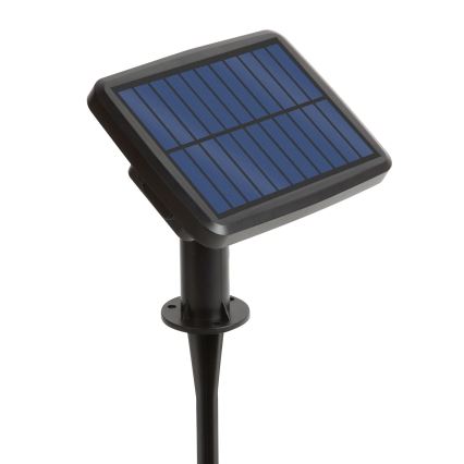 Guirlande solaire LED RGBIC à intensité variable 30xLED/1,3W/3,7/5V 2200 mAh 14,37 m IP65 noir + télécommande
