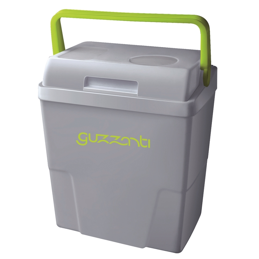 Guzzanti GZ 22B - Glacière portable pour voiture 22 l 58W/12V/230V gris/vert