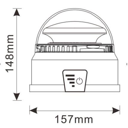 Gyrophare LED/12-24V IP65 + Télécommande