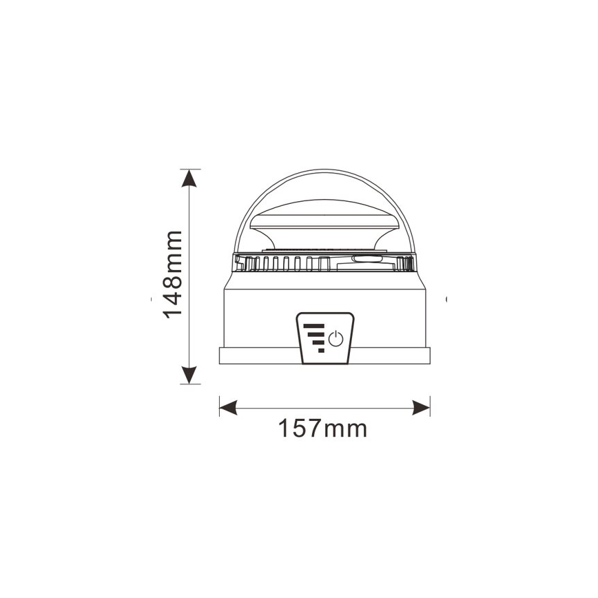 Gyrophare LED/12-24V IP65 + Télécommande