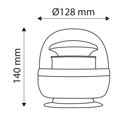 Gyrophare magnétique LIGHT LED SMD 2835/12-24V