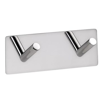 Haak 11,5 x 4,5 cm, roestvrij staal / zilver