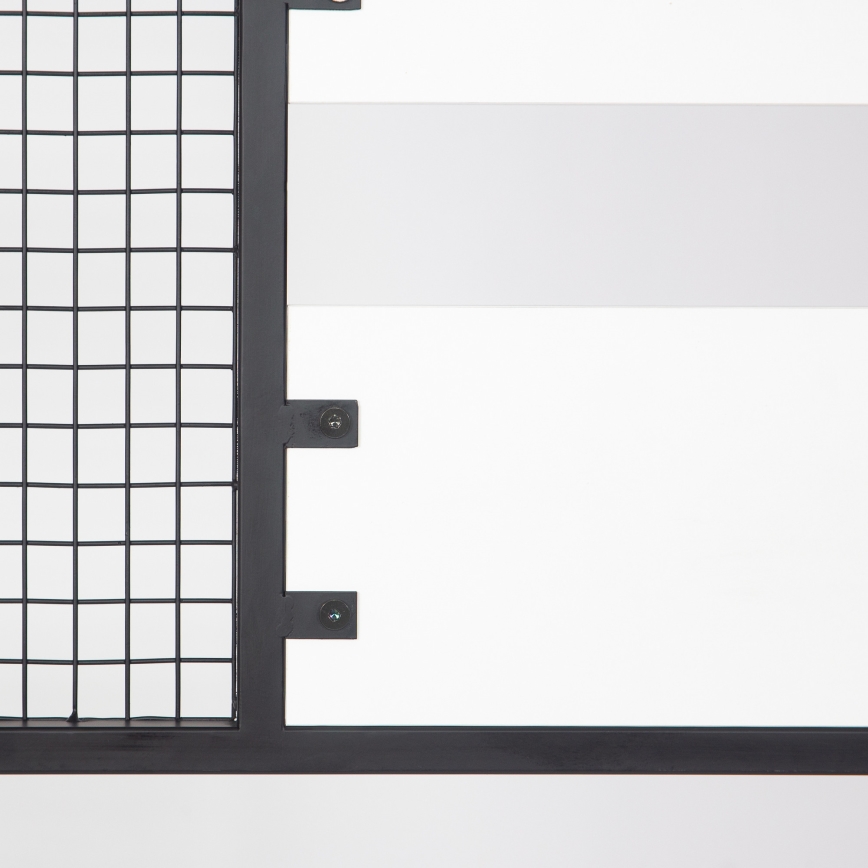 Hal Wandkast NOMAD 182x78 cm wit/zwart