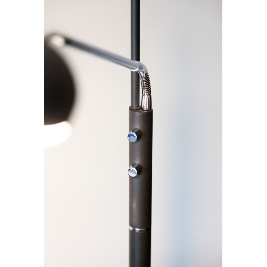 Halo Design 716067 - LED-dimbare vloerlamp VEGAS LED/20W/230V + LED/5W zwart/glanzend chroom