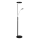 Halo Design 716067 - LED-dimbare vloerlamp VEGAS LED/20W/230V + LED/5W zwart/glanzend chroom