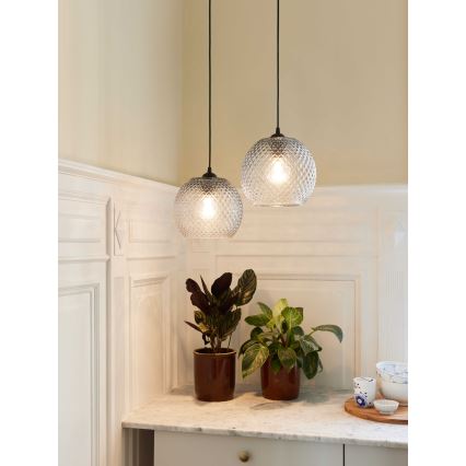 Halo Design 718436 - Hanglamp aan kabel NOBB 1xE27/40W/230V Ø 22 cm helder