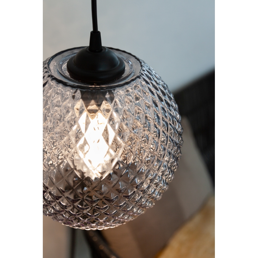Halo Design 718443 - Suspension sur câble NOBB 1xE27/40W/230V gris fumé