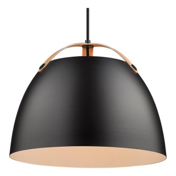 Halo Design 734887 - Suspension sur câble OSLO 1xE27/40W/230V Ø 40 cm noir/chêne