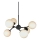 Halo Design 736546 - Hanglamp aan kabel ATOM 6xG9/28W/230V Ø 45 cm zwart/wit