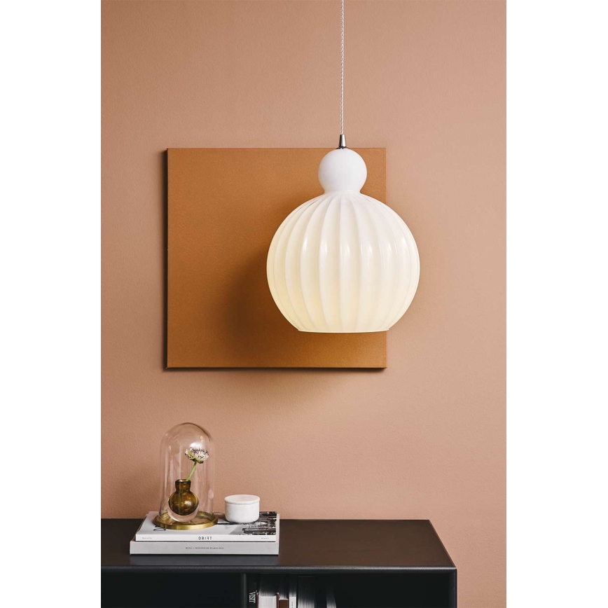 Halo Design 737321 - Suspension sur câble BALL BALL 1xE27/40W/230V Ø 32 cm blanche