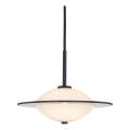 Halo Design 743582 - Hanglamp aan kabel ORBIT 1xG9/7W/230V Ø 24 cm wit/zwart/rookgrijs