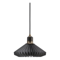 Halo Design 744084 - Hanglamp aan snoer PARIS 1xG9/28W/230V Ø 24 cm zwart/messing/eiken