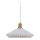 Halo Design 744169 - Suspension PARIS sur câble 1xE27/60W/230V Ø 40 cm blanc/laiton/chêne