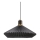 Halo Design 744299 - Hanglamp PARIS aan snoer, 1x E27/60W/230V, Ø 56 cm, zwart/messing/eiken