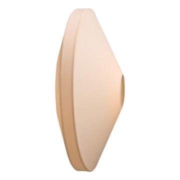 Halo Design 745111 - Wandlamp PARIS 1xE27/40W/230V Ø 56 cm crème/eiken