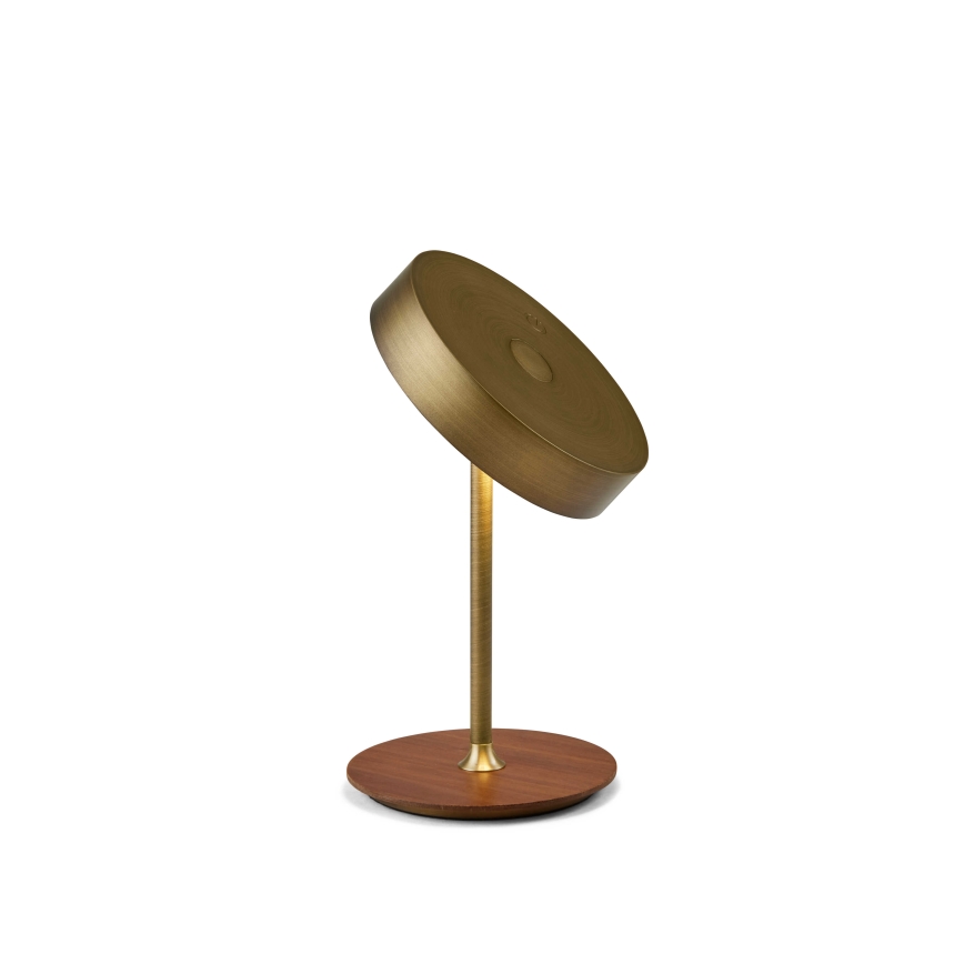 Halo Design 745784 - Lampe de table rechargeable LED à intensité variable ON THE MOVE LED/2,5W/4000 mAh laiton/bois